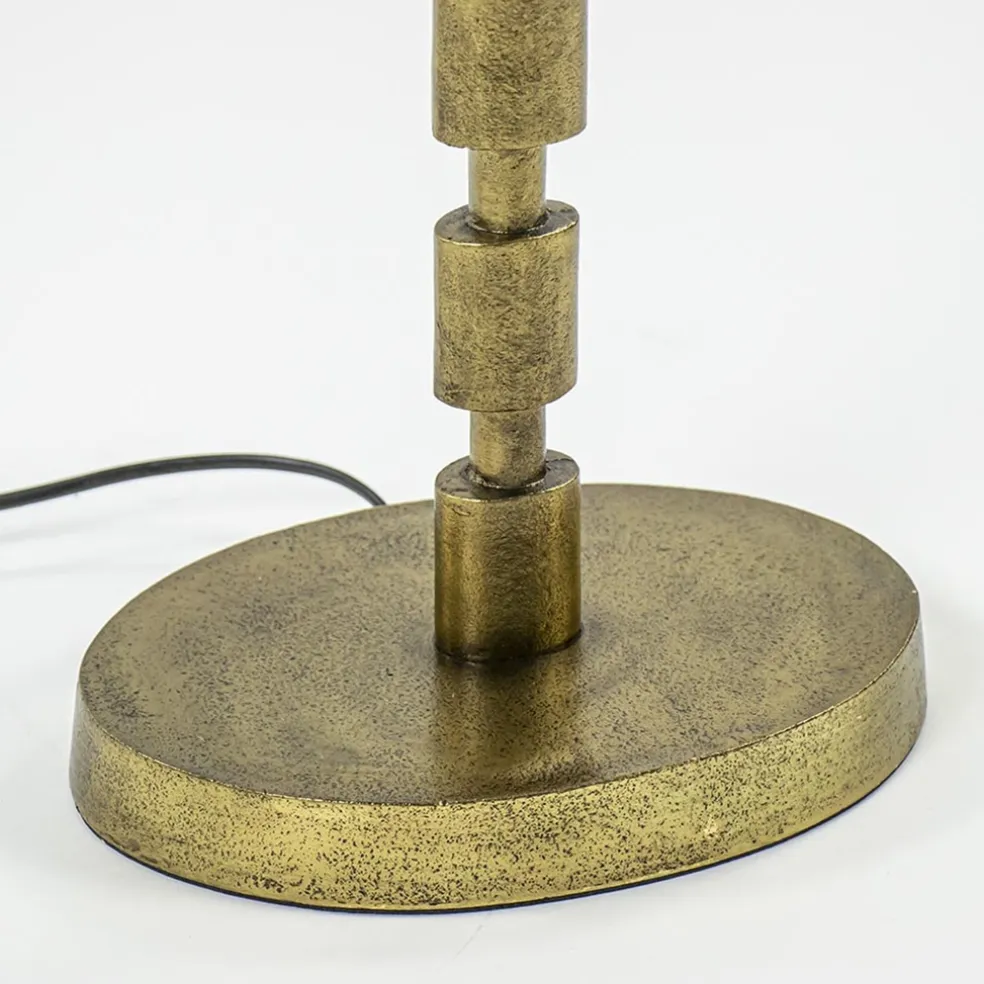 Antiek bronzen vloerlamp Malinda exclusief kap