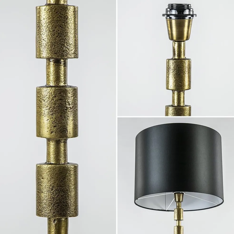 Antiek bronzen vloerlamp Malinda exclusief kap