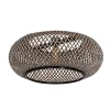 Bamboe kap rond 60x25 cm exclusief booglamp