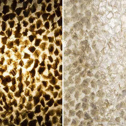 Beach wandlamp goud capiz schelpen