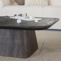 Bijzettafel Aron bruin 80x80 cm