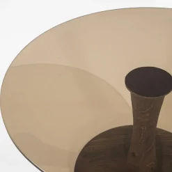 Bijzettafel Boogie S bruin Ø55 cm