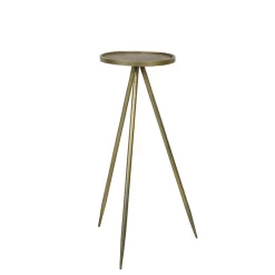 Bijzettafel Envira antiek goud Ø30x80.5 cm