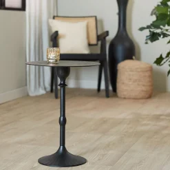 Bijzettafel Janna mat zwart L&L