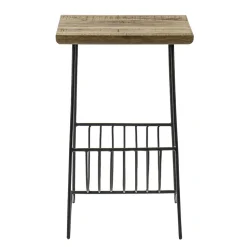 Bijzettafel mango hout met tijdschriftenrek