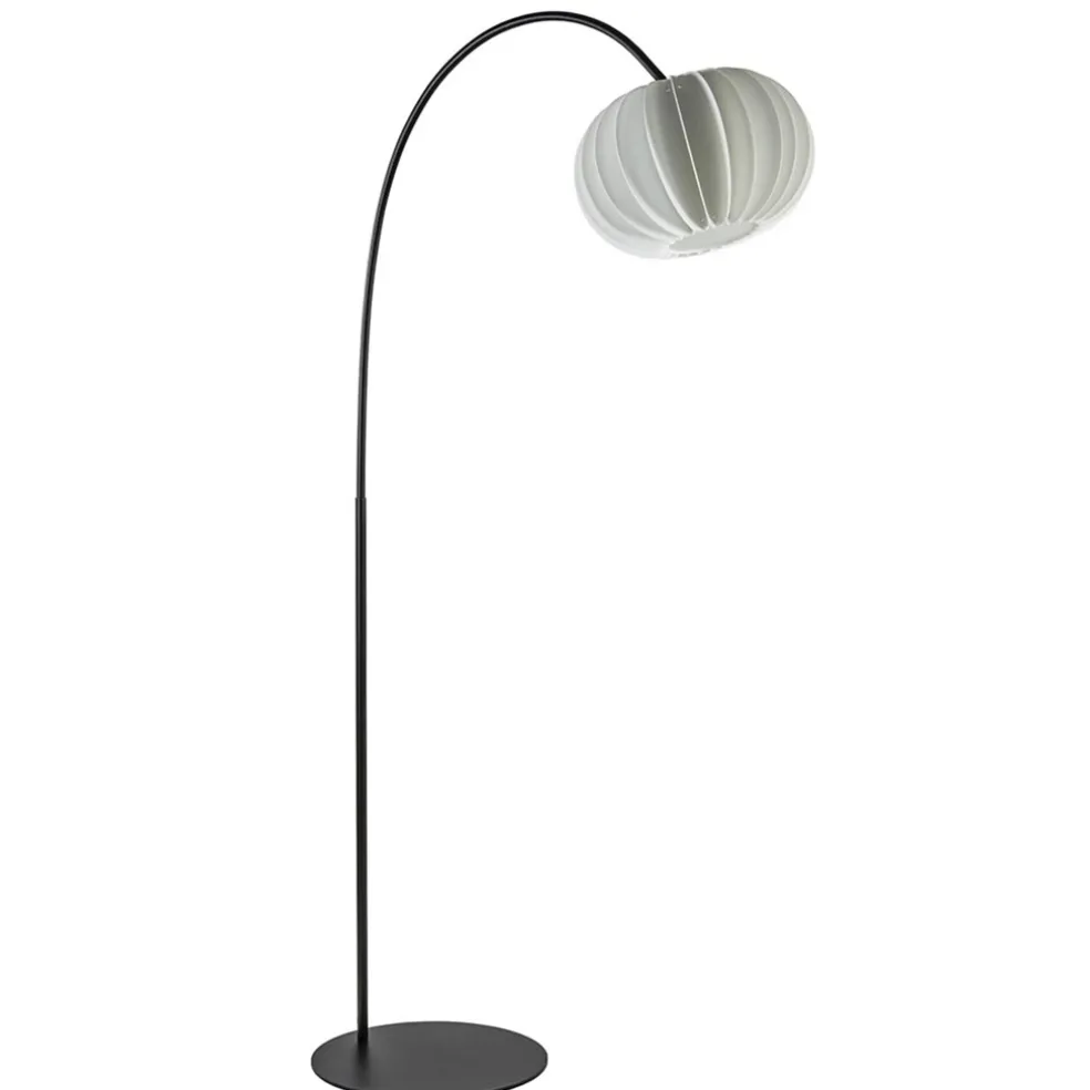 Booglamp Arena zwart/kap wit