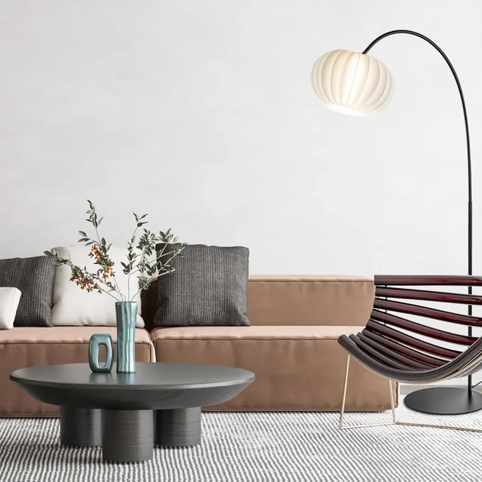 Booglamp Arena zwart/kap wit