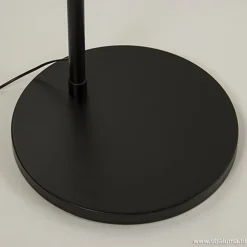 Boog-vloerlamp zwart exclusief kap