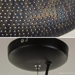 Brons-bruine hanglamp met gaatjes