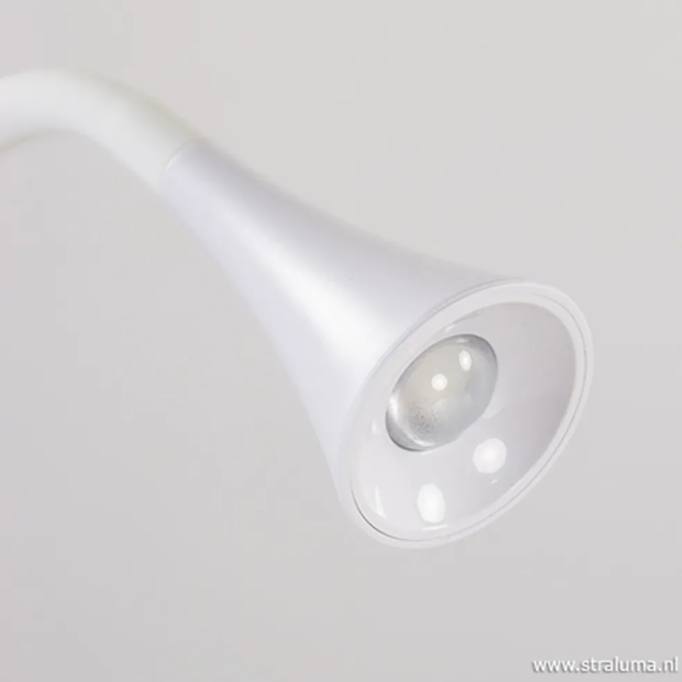 Buigbare klemlamp wit inclusief LED