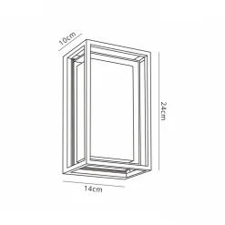 Buitenlamp antraciet IP65