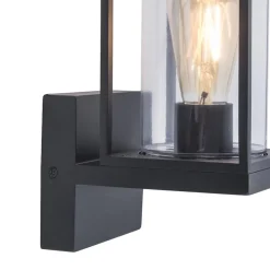 Buitenlamp Flair lantaarn op voet zwart IP44