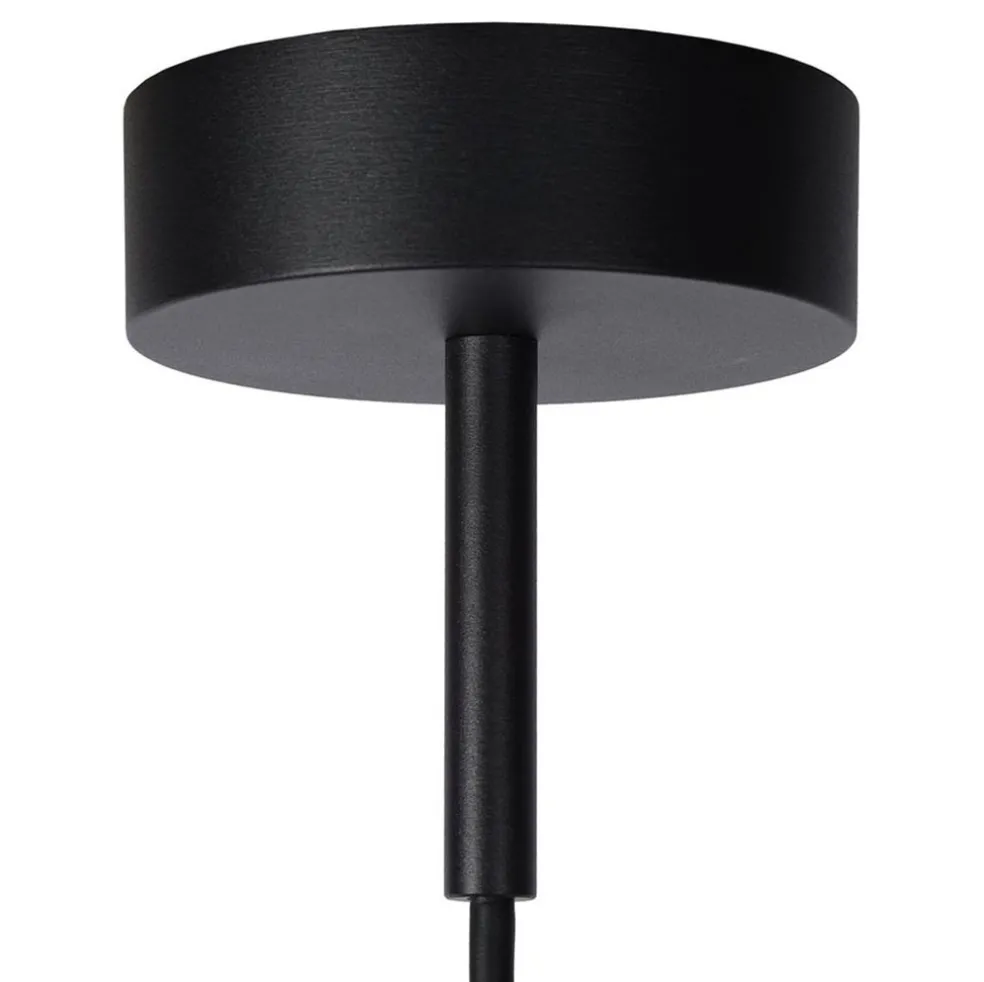 Buitenlamp hang zwart met glazen kap IP44