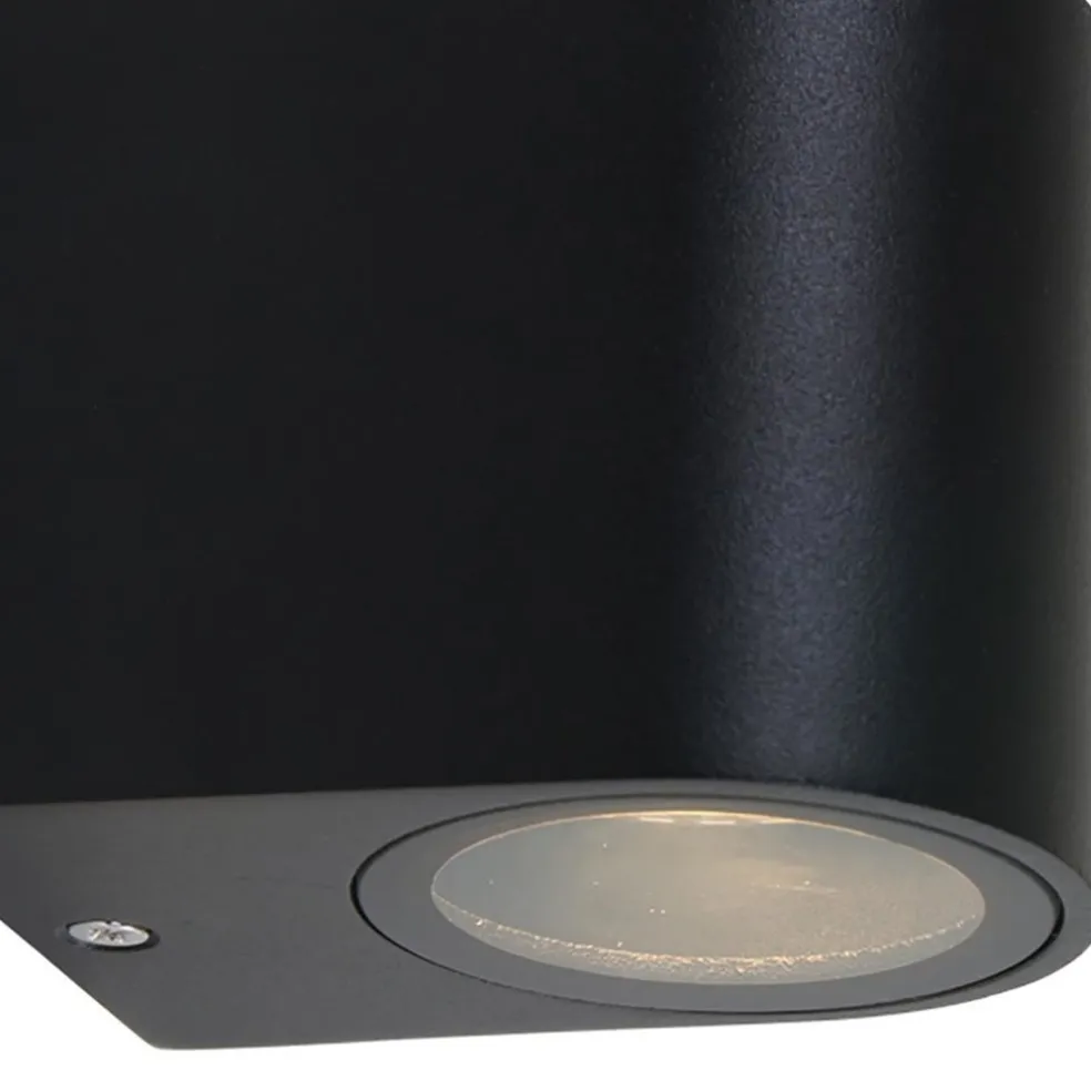 Buitenlamp Logan afgerond zwart IP44