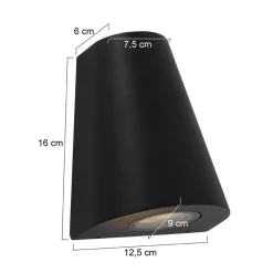 Buitenlamp Logan zwart 2xgu10 IP54