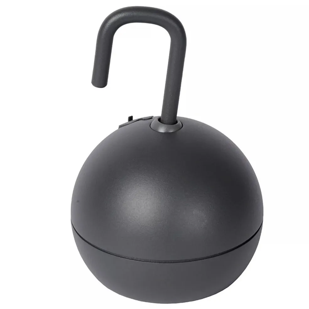 Buitenlamp met USB antraciet dimbaar