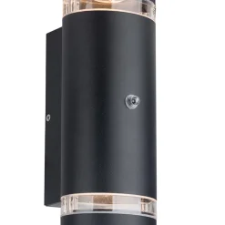 Buitenlamp Panay zwart+schemersensor