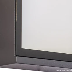 Buitenlamp wand rechthoek antraciet IP54