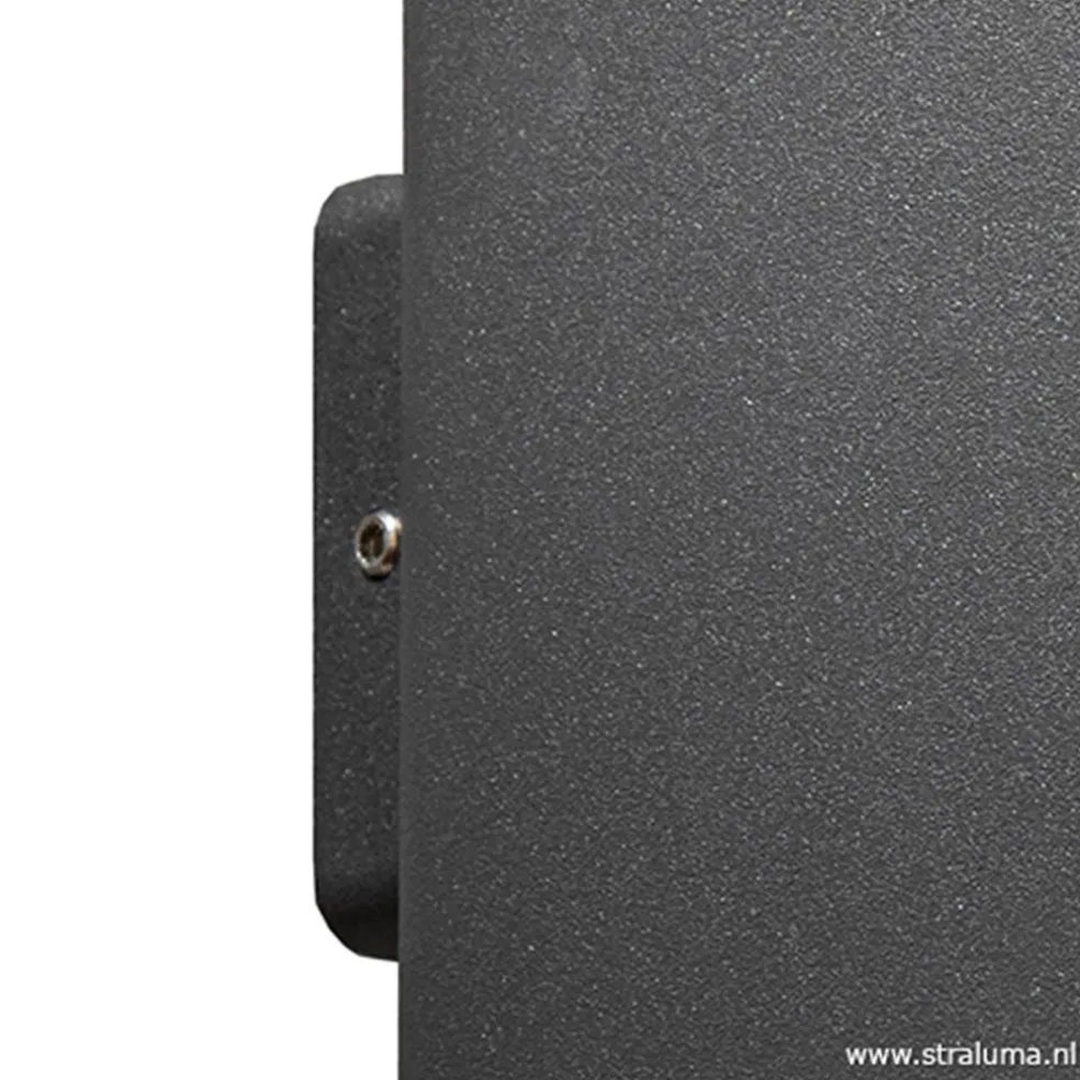 Buitenlamp wand up+down antraciet IP54
