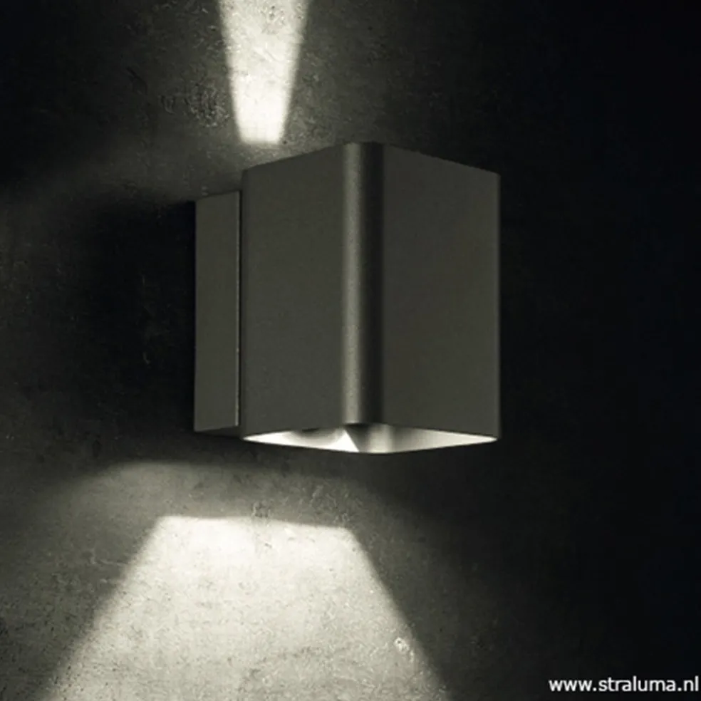 Buitenlamp wand up+down antraciet IP54