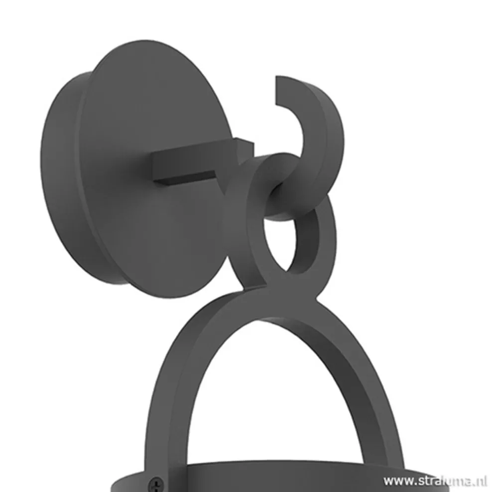 Buitenlantaarn-wandlamp antraciet IP54