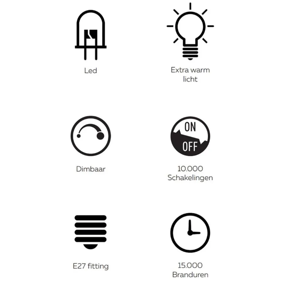 Calex Colors Elegance Kiruna zwart dimbaar