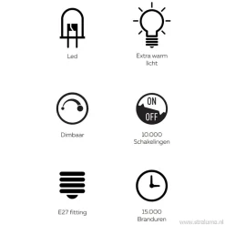 Calex Kalmar lichtbron titanium 5w e27