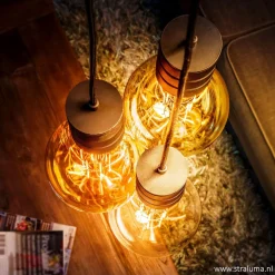 Calex Retro pendel brons 1.5 m e27