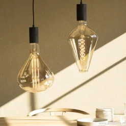 Calex Retro pendel 1.5m e27 zwart