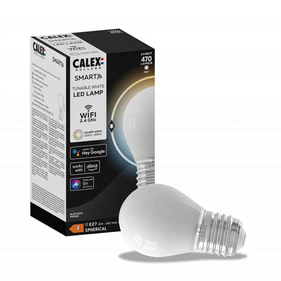 Calex Smart Home E27 LED filament softline kogellamp P45
