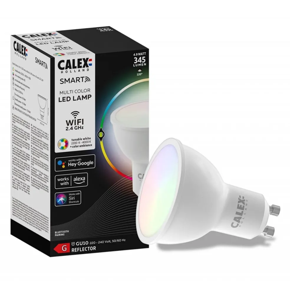 Calex Smart Home GU10 LED lichtbron 4.9W RGBW