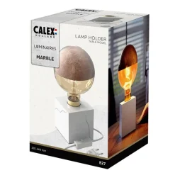 Calex tafelarmatuur wit/marmer