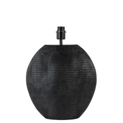 Chique lampvoet Skeld mat zwart exclusief kap