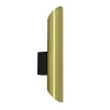 Chique wandlamp solid brass met zwart up+down