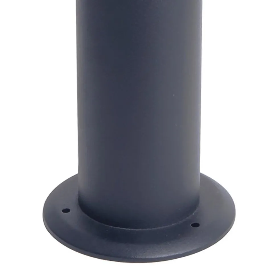 Cilinder buitenlamp paal donker grijs GU10