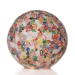 Decoratieve tafellamp gekleurd glas bol