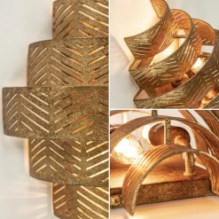 Decoratieve wandlamp ambachtelijk brons