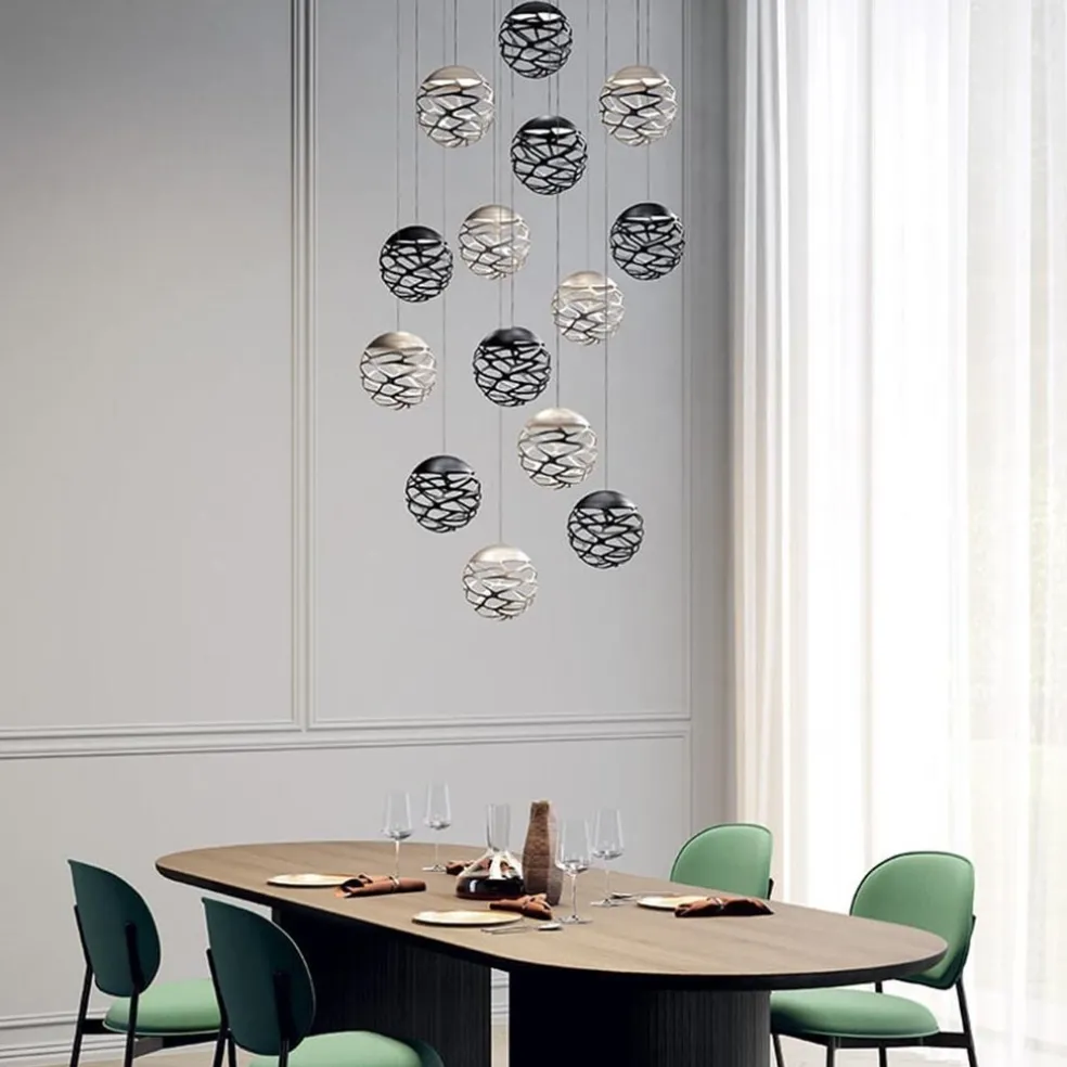 Design hanglamp Kelly cluster LED champagne