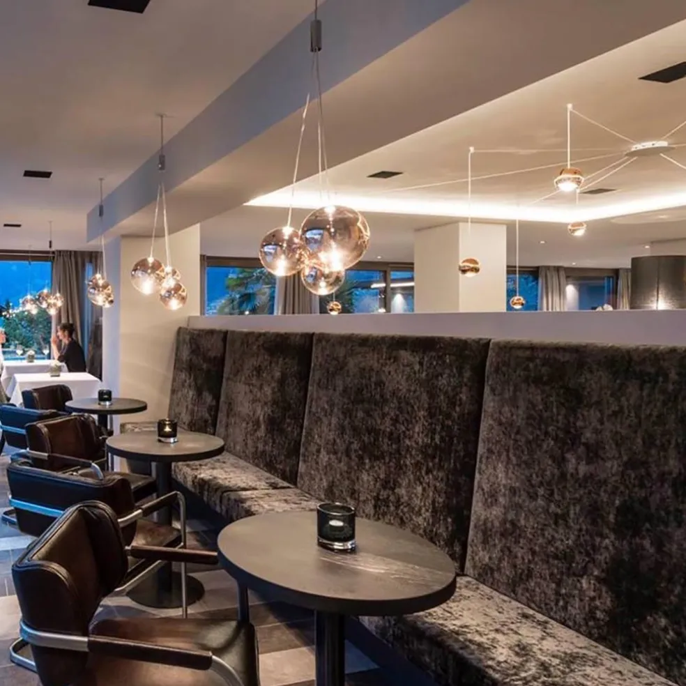 Design hanglamp Random rose goud glas inclusief LED