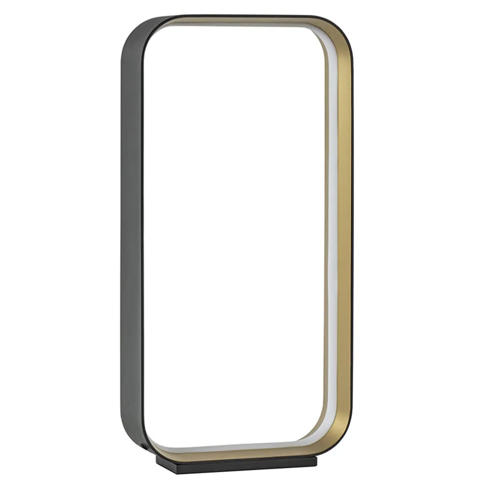 Design LED tafellamp dimbaar zwart/goud