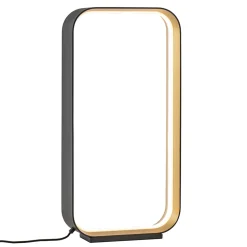 Design LED tafellamp dimbaar zwart/goud