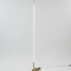 Design LED vloerlamp goud verstelbaar