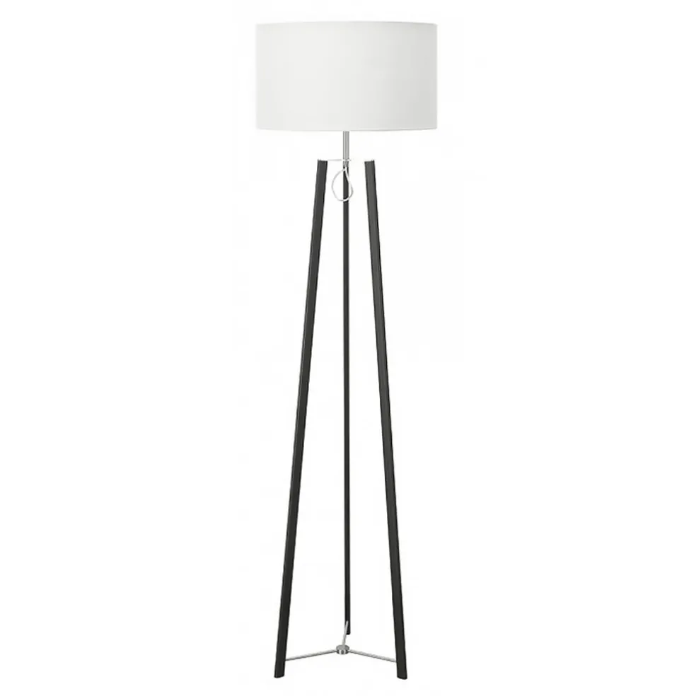 Design staande lamp zwart staal dimbaar