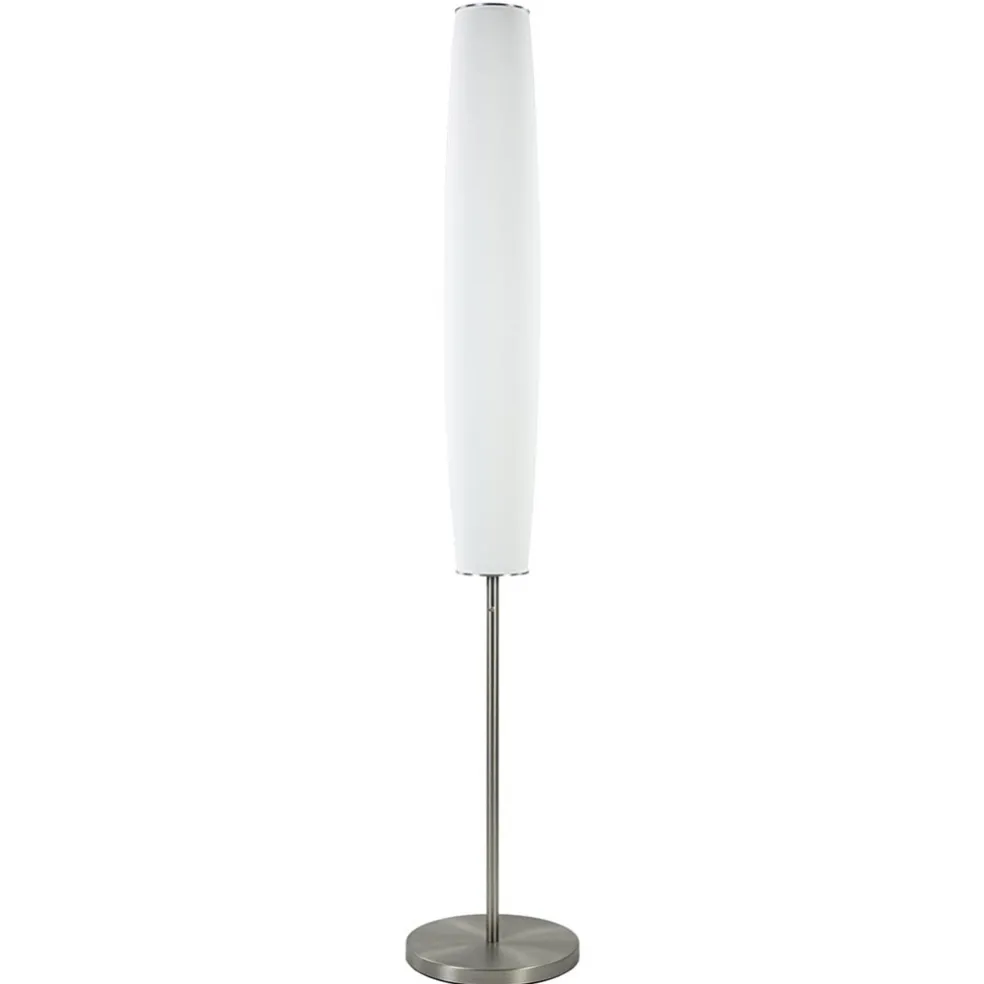 Design vloerlamp cilinder opaal glas met dimbaar LED