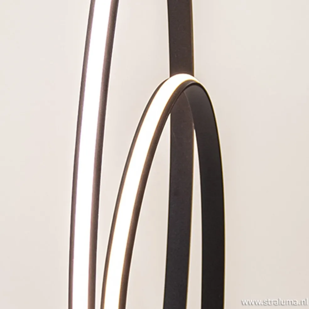 Design vloerlamp dimbaar LED zwart