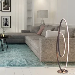 Design vloerlamp dimbaar LED zwart