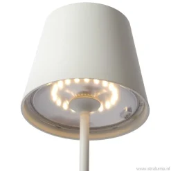 Draadloze tafellamp wit met dimbaar LED