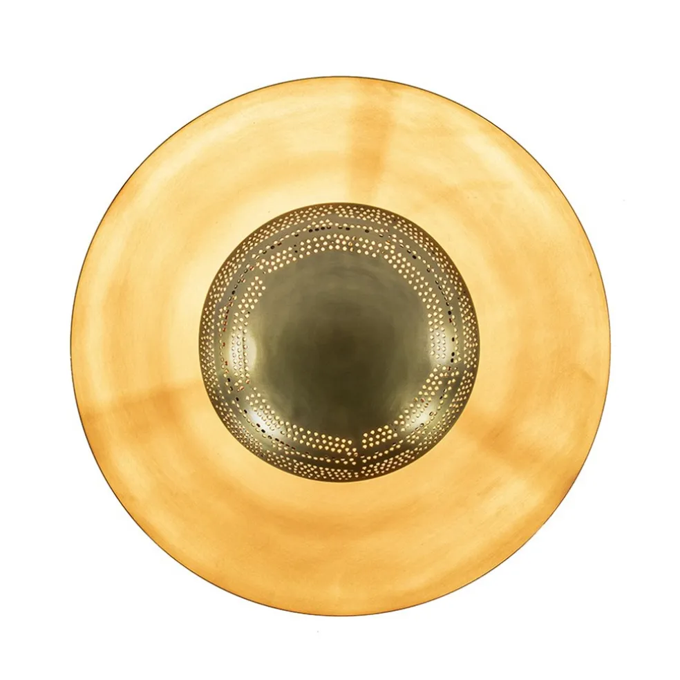 Elegante plafond/wandlamp antiek brons