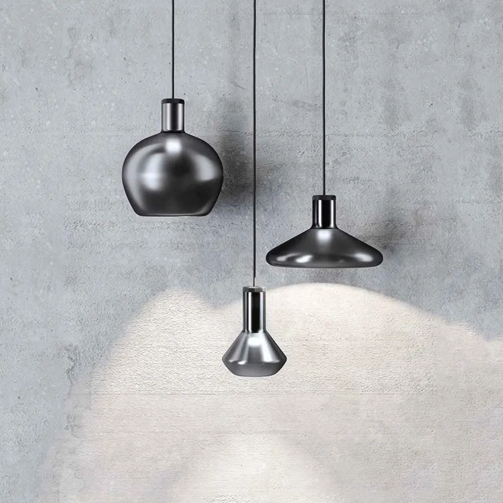 Flask B hanglamp 28cm metallic black