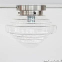 Glazen art deco Plafonniere keuken-hal